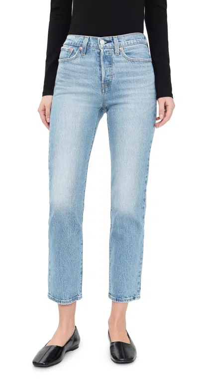 Levi's Wedgie Straight Jeans Dance Around In Blue