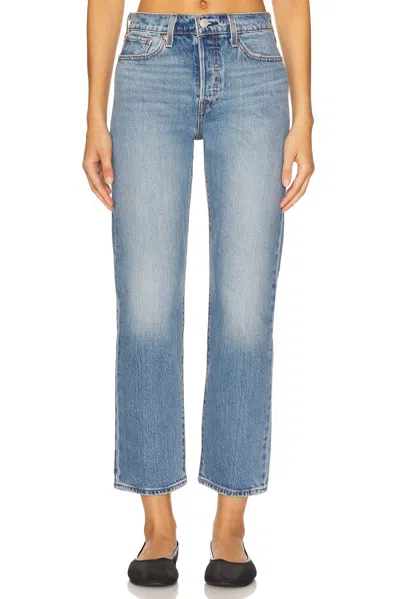 Levi's Wedgie Straight Jeans In Invest Access In Black