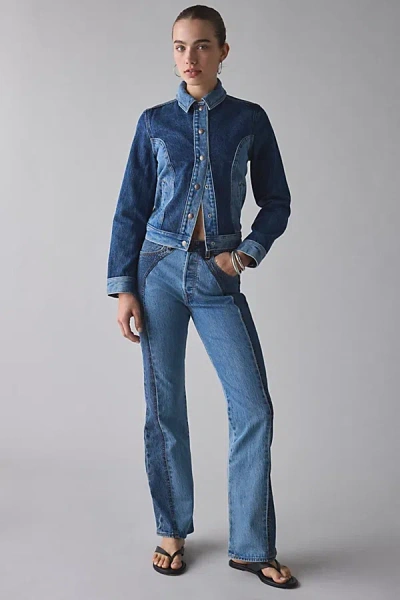 Levi's Wedgie Western Bootcut Jean In Practically Pieced/medium Wash, Women's At Urban Outfitters