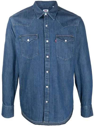 Levi's Barstow Western Standard Shirt In Blue
