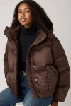 Levi's Western Bubble Shortie Jacket In Brown