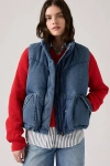 Levi's Western Bubble Vest In Blue
