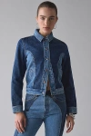 Levi's Western Denim Trucker Jacket In Practically Pieced, Women's At Urban Outfitters