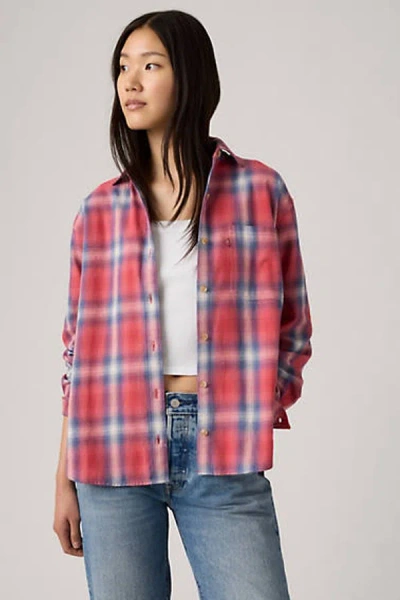 Levi's Western Harlie Flannel Shirt In Pink