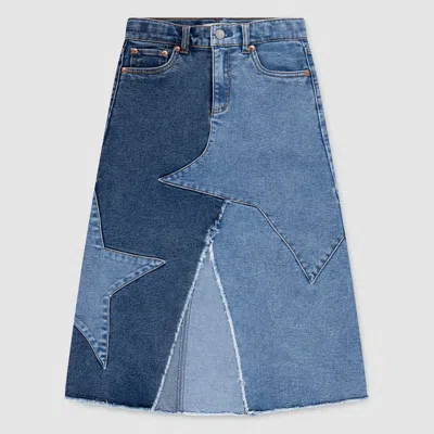 Levi's Western Midi Skirt Big Girls 8-20 8 In Blue