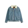 Levi's Sherpa Trucker Jacket Blue In Purple