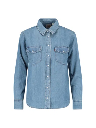 Levi's Western Shirt In Blue