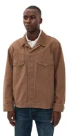 Levi's Western Shorthorn Trucker Bison In Brown