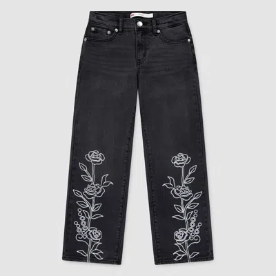 Levi's Wide Leg W/ Embroidery Big Girls 8-20 Jeans 16 In Animal Print