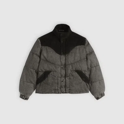 Levi's Wild West Short Puffer Jacket In Gray