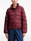 Levi's Willa Down Packable Zip Puffer Jacket In Red