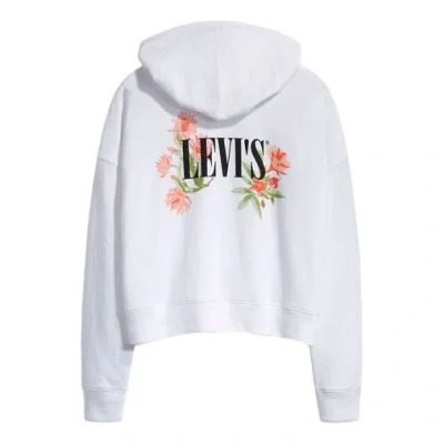 Levi's (wmns)  Zipper Embroidered Hoodie White