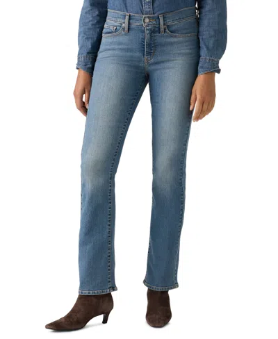 Levi's Women's 315 Shaping Mid Rise Lightweight Bootcut Jeans In Blue