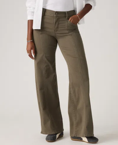 Levi's Women's 318 Seamed Wide-leg Jeans In Metallic