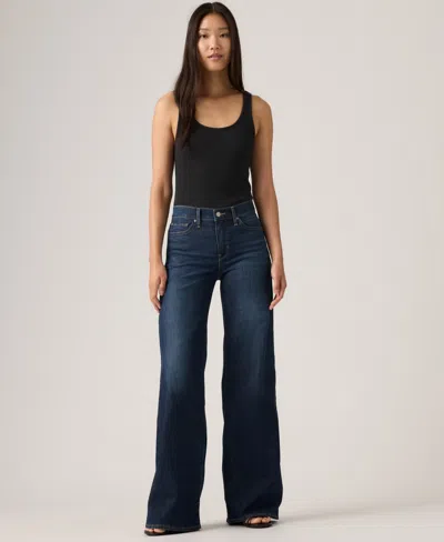Levi's Women's 318 Shaping Stellar-stretch Wide-leg Jeans In Neutral