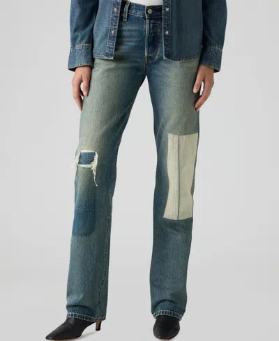 Levi's Women's 501 90's Mid-rise Straight-fit Jeans In Blue