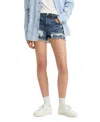 Levi's Premium Women's 501 Button Fly Cotton High-rise Denim Shorts In Blame Game