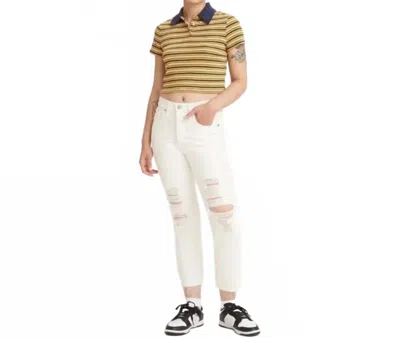 Levi's Women's 501 Original Cropped Jeans In White