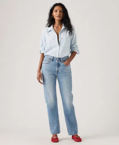 Levi's Women's 501 Original-fit Straight-leg Jeans In Blue