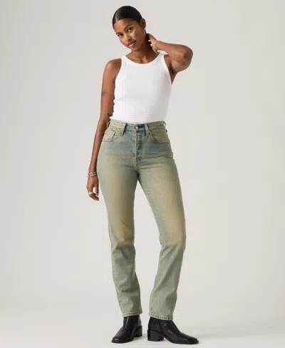 Levi's Women's 501 Original-fit Straight-leg Jeans In Green