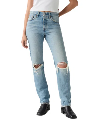 Levi's Women's 501 Original-fit Straight-leg Jeans In Never Down