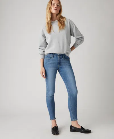Levi's Women's 711 Mid Rise Stretch Skinny Jeans In Blue