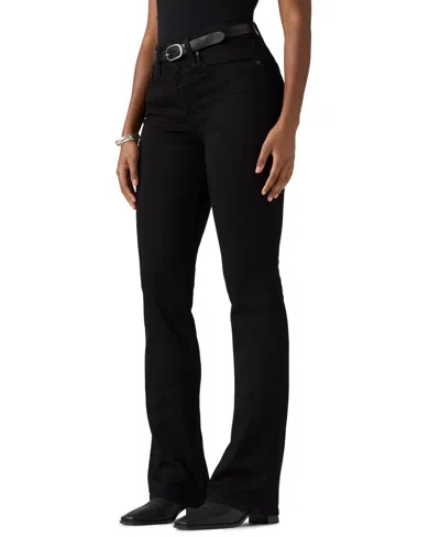 Levi's Women's 725 High Rise Bootcut Stellar Stretch Jeans In Black
