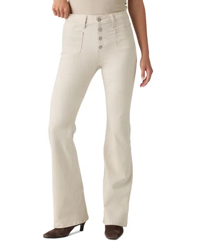 Levi's Women's 726 Patch Pocket High Rise Slim Fit Flare Jeans In White