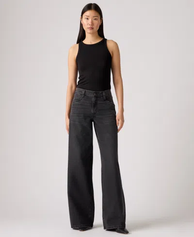 Levi's Women's '94 Baggy Wide-leg Relaxed-fit Denim Jeans In Black