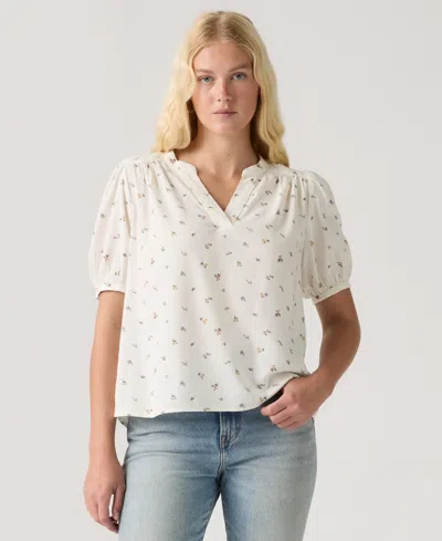 Levi's Women's Amelie Cotton Poplin Blouse In White
