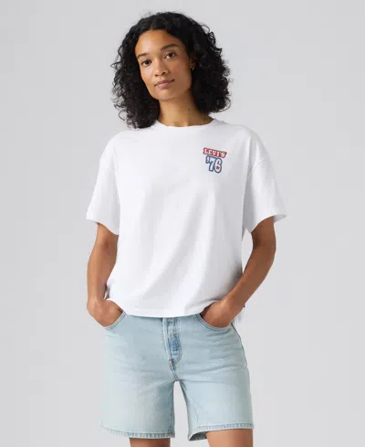 Levi's Women's Americana Graphic Anyday Short-sleeve T-shirt In White