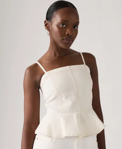 Levi's Anderson Flounce Top In White