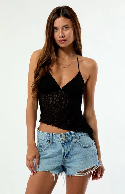 Levi's Women's Bogus Question Superlow Loose Denim Shorts In Light Indigo In Black