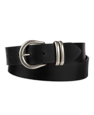 Levi's Women's Casual Leather Belt With Double Metal Loop Strap Keeper In Multi