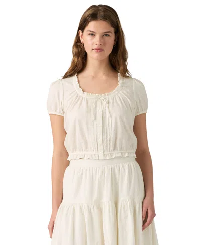 Levi's Women's Chiara Short-sleeve Top In Cloud Dancer