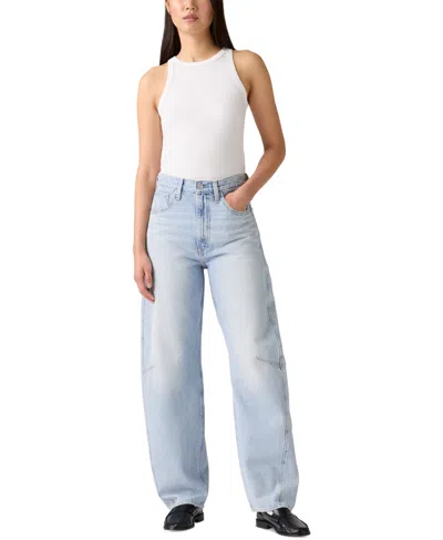 Levi's Women's Cinch High-rise Barrel-leg Jeans In Blue