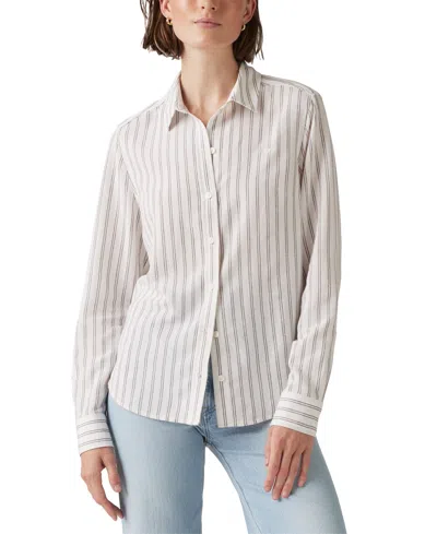 Levi's Women's Classic Fit Button-front Shirt In White