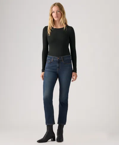 Levi's Women's Classic Mid Rise Straight-leg Jeans In Blue