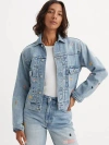 Levi's Women's Coats And Jackets A5884 0001 - Type Ii Trucker Moj Furikakeru In Blue