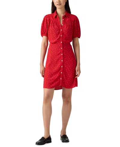 Levi's Women's Cotton Lea Button-front Mini Dress