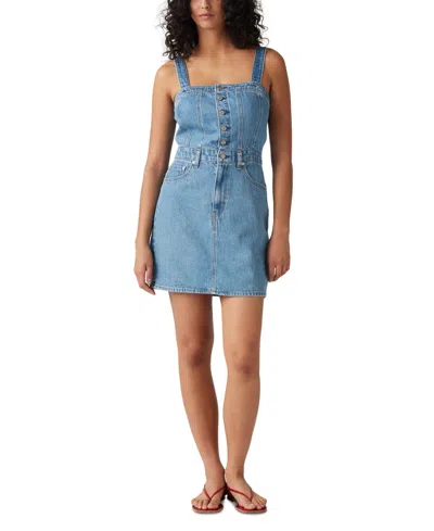Levi's Women's Cotton Premium Iconic Button-thru Denim Dress