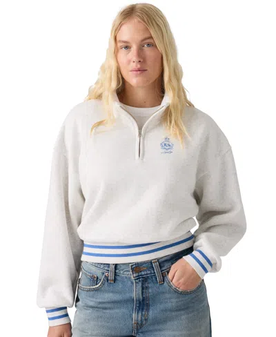 Levi's Women's Cotton-blend Everyday Sweatshirt In Double Chest Crest Orbit Heather Gray