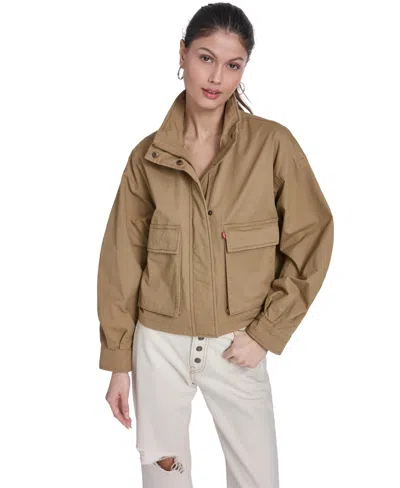 Levi's Women's Cropped Surplus Jacket In Brown