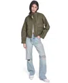 Levi's Crop Surplus Jacket In Green