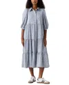 Levi's Women's Cynthia Puff-sleeve Tiered Midi Dress