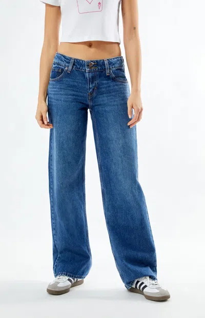 Levi's Women's Dark Indigo Superlow Loose Jeans In Blue