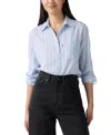 Levi's Women's Darlene Collared Button-front Shirt In Blue