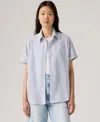 Levi's Women's Darlene Printed Short-sleeve Shirt In Blue