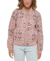 Levi's Diamond Quilted Bomber Jacket In Rosewood