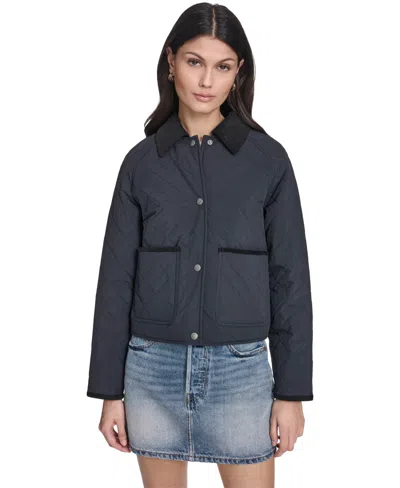 Levi's Quilted Barn Jacket In Black